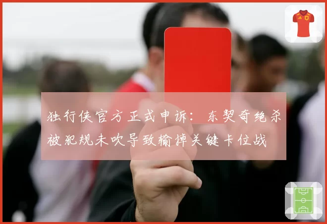 独行侠官方正式申诉：东契奇绝杀被犯规未吹导致输掉关键卡位战